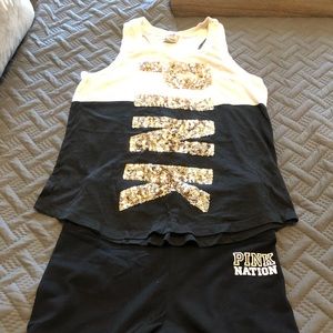 Victoria Secret Pink nation yoga outfits